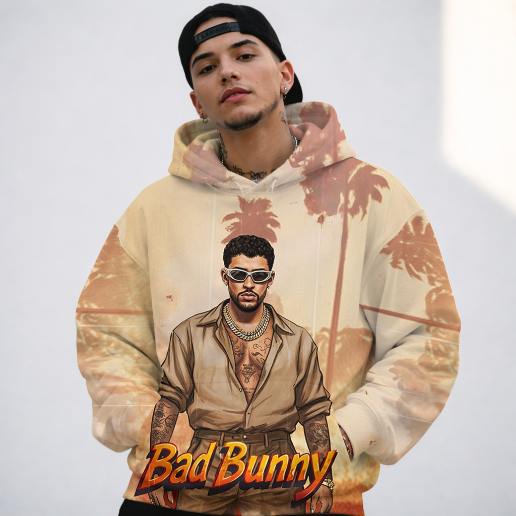 LIMITED EDITION - NEW CUSTOMIZED BAD BUNNY T-SHIRT, HOODIE, ZIP HOODIE