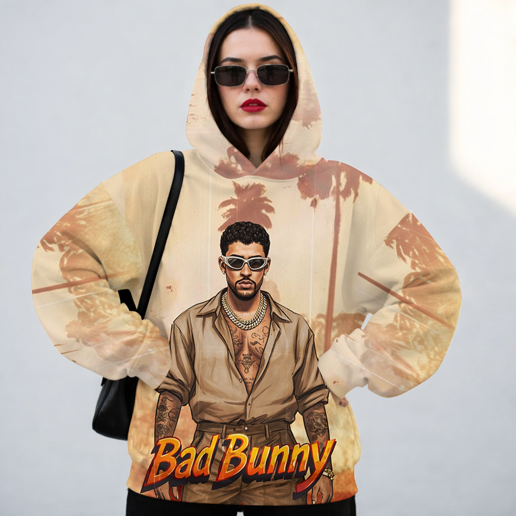 LIMITED EDITION - NEW CUSTOMIZED BAD BUNNY T-SHIRT, HOODIE, ZIP HOODIE