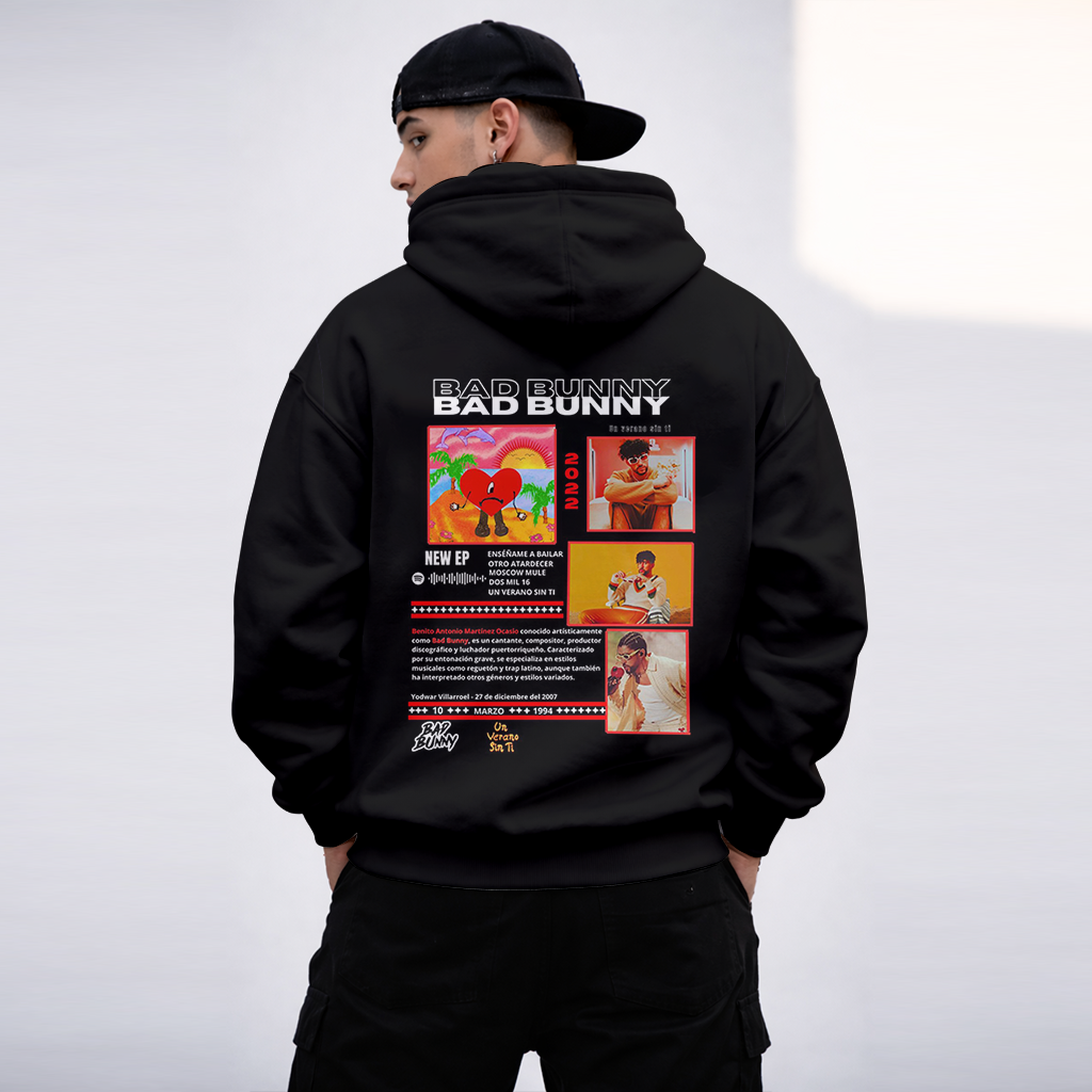 LIMITED EDITION - NEW CUSTOMIZED BAD BUNNY T-SHIRT, HOODIE, ZIP HOODIE
