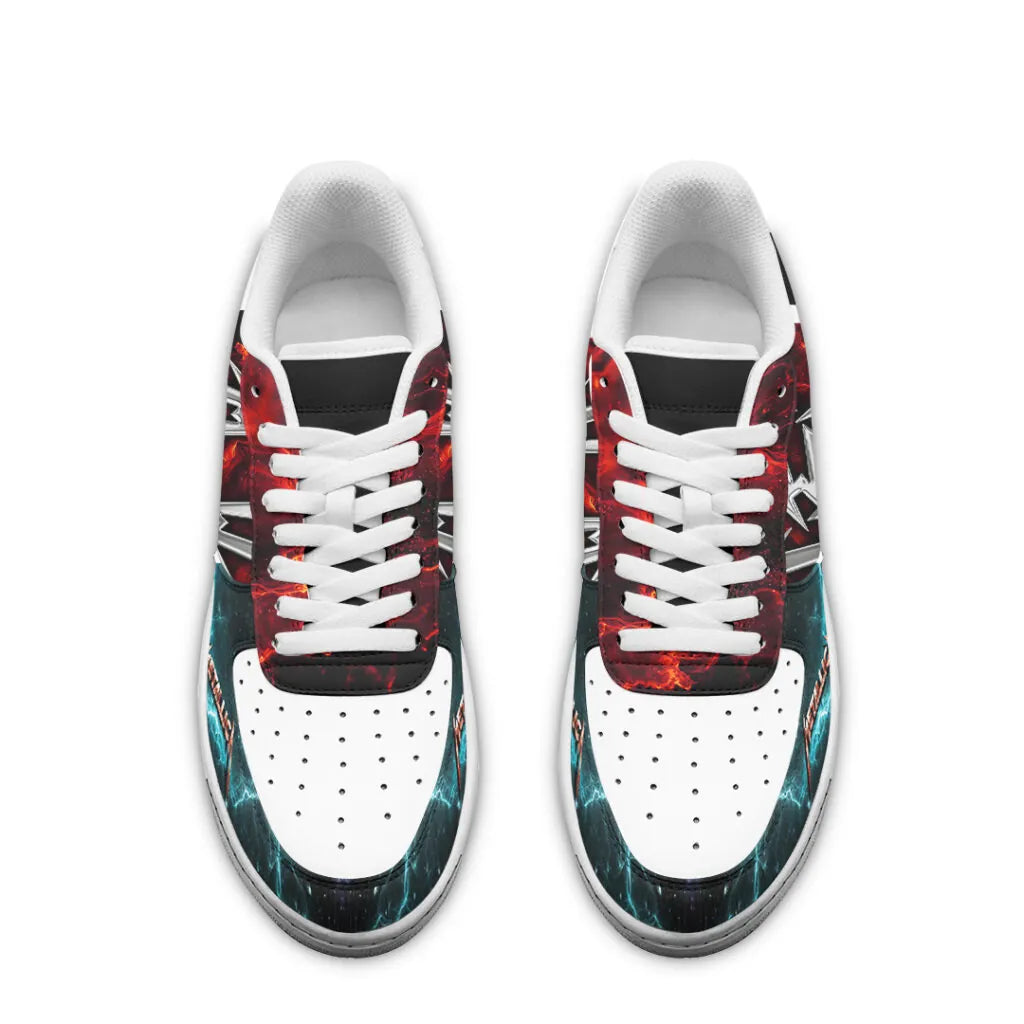 LIMITED EDITION - NEW CUSTOMIZED METALLICA AF1 SHOES