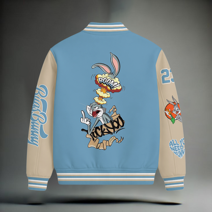LIMITED EDITION - NEW CUSTOMIZED BUGS SATIN VARSITY & BASEBALL JACKET