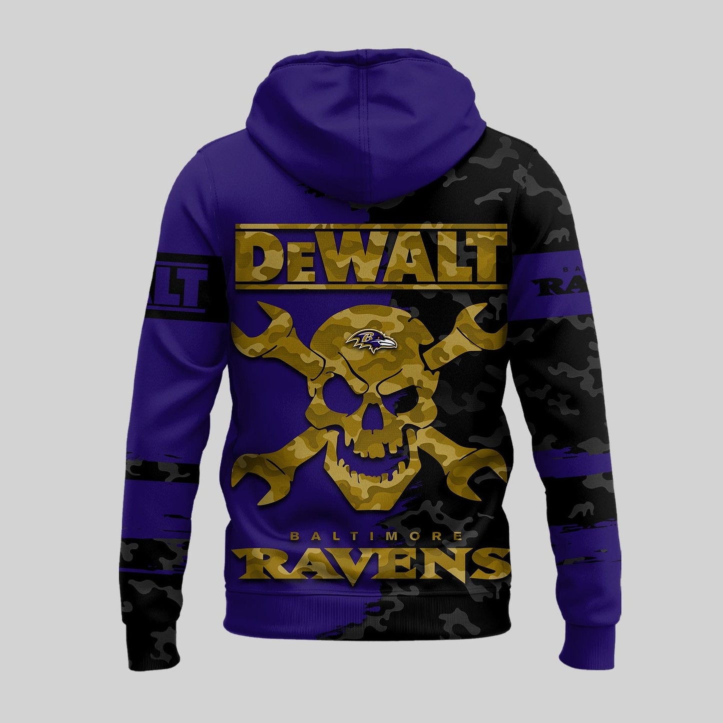 LIMITED EDITION - NEW CUSTOMIZED NFL28 BTR BALTIMORE RAVENS DEWALT UNISEX T-SHIRT, POLO, HOODIE & JACKETS