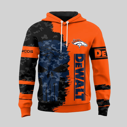 LIMITED EDITION - NEW CUSTOMIZED NFL13 DVB DENVER BRONCOS DEWALT UNISEX T-SHIRT, POLO, HOODIE & JACKETS