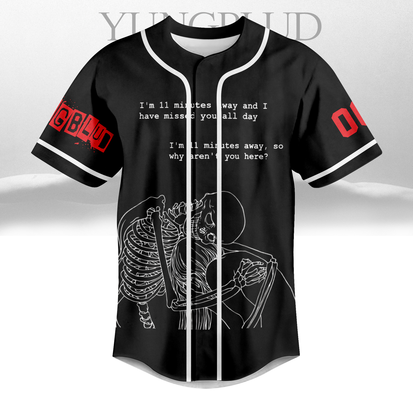 LIMITED EDITION - NEW CUSTOMIZED YUNGBLUD BASEBALL JERSEY