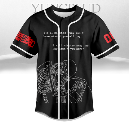 LIMITED EDITION - NEW CUSTOMIZED YUNGBLUD BASEBALL JERSEY