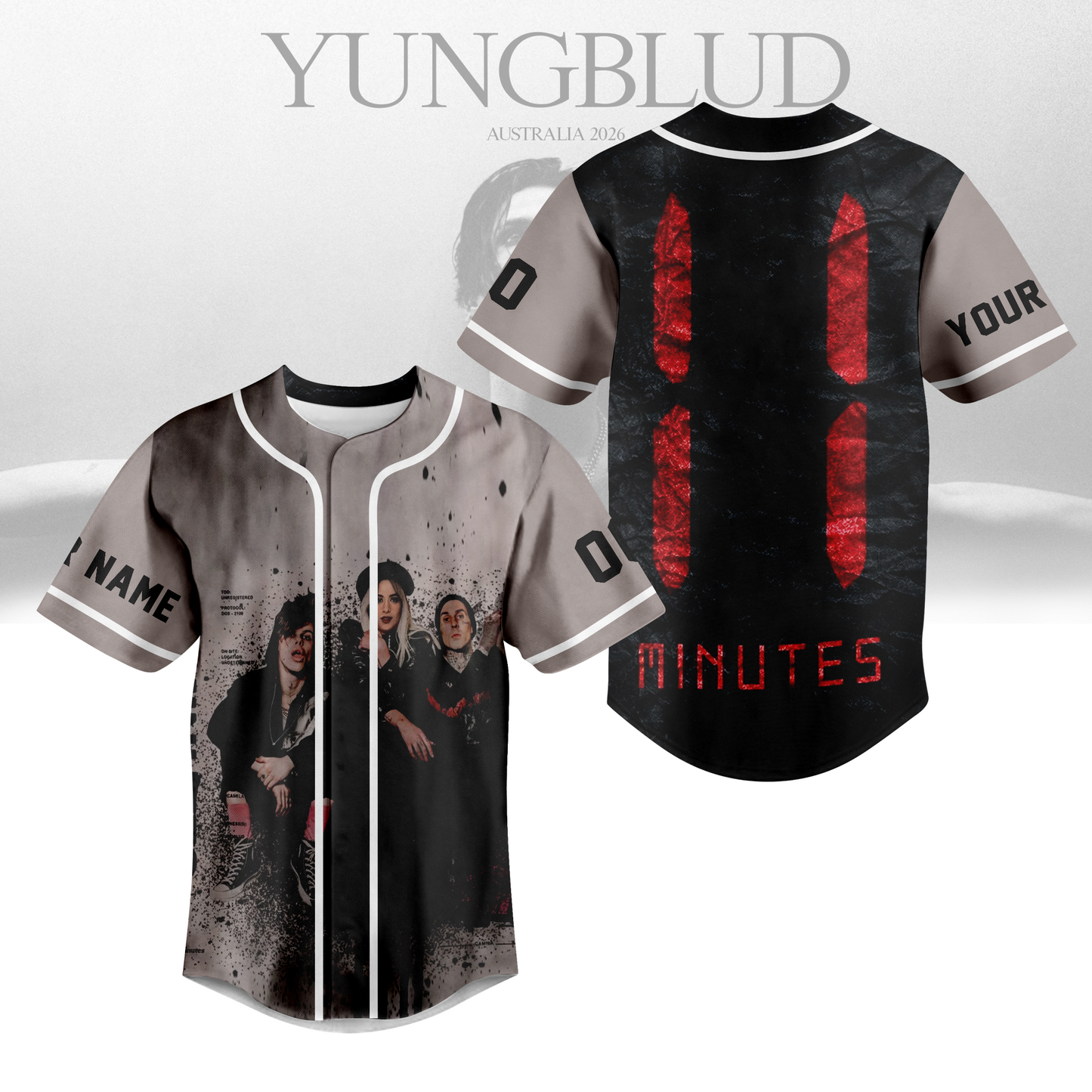 LIMITED EDITION - NEW CUSTOMIZED YUNGBLUD BASEBALL JERSEY
