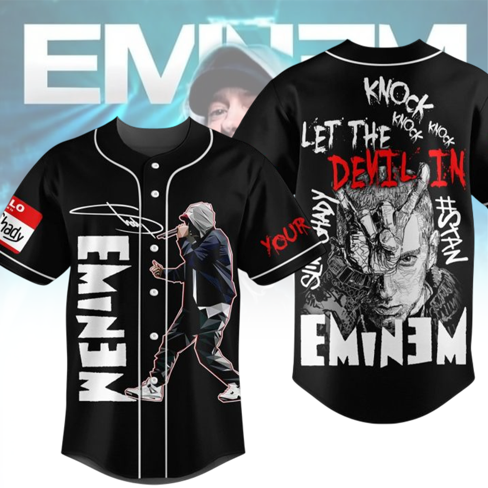 LIMITED EDITION - NEW CUSTOMIZED EMINEM BASEBALL JERSEY