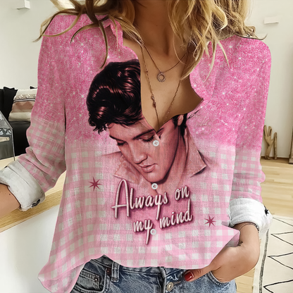 LIMITED EDITION - NEW CUSTOMIZED ELVIS PRESLEY WOMEN'S CASUAL SHIRT