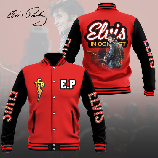 LIMITED EDITION - NEW CUSTOMIZED ELVIS PRESLEY SATIN VARSITY & BASEBALL JACKET