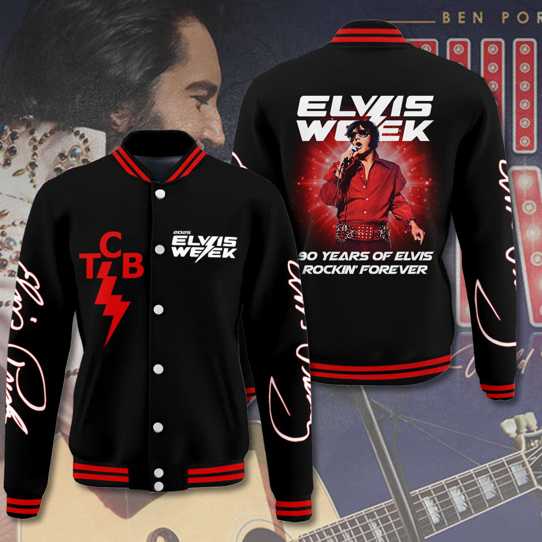 LIMITED EDITION - NEW CUSTOMIZED ELVIS PRESLEY SATIN VARSITY & BASEBALL JACKET