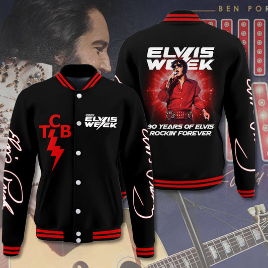 LIMITED EDITION - NEW CUSTOMIZED ELVIS PRESLEY SATIN VARSITY & BASEBALL JACKET