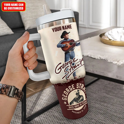 LIMITED EDITION - NEW CUSTOMIZED GEORGE STRAIT TUMBLER CUP