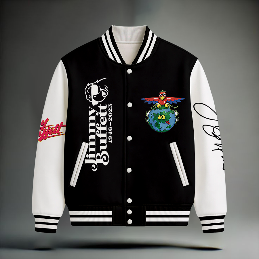 LIMITED EDITION - NEW CUSTOMIZED JIMMY BUFFETT SATIN VARSITY & BASEBALL JACKET
