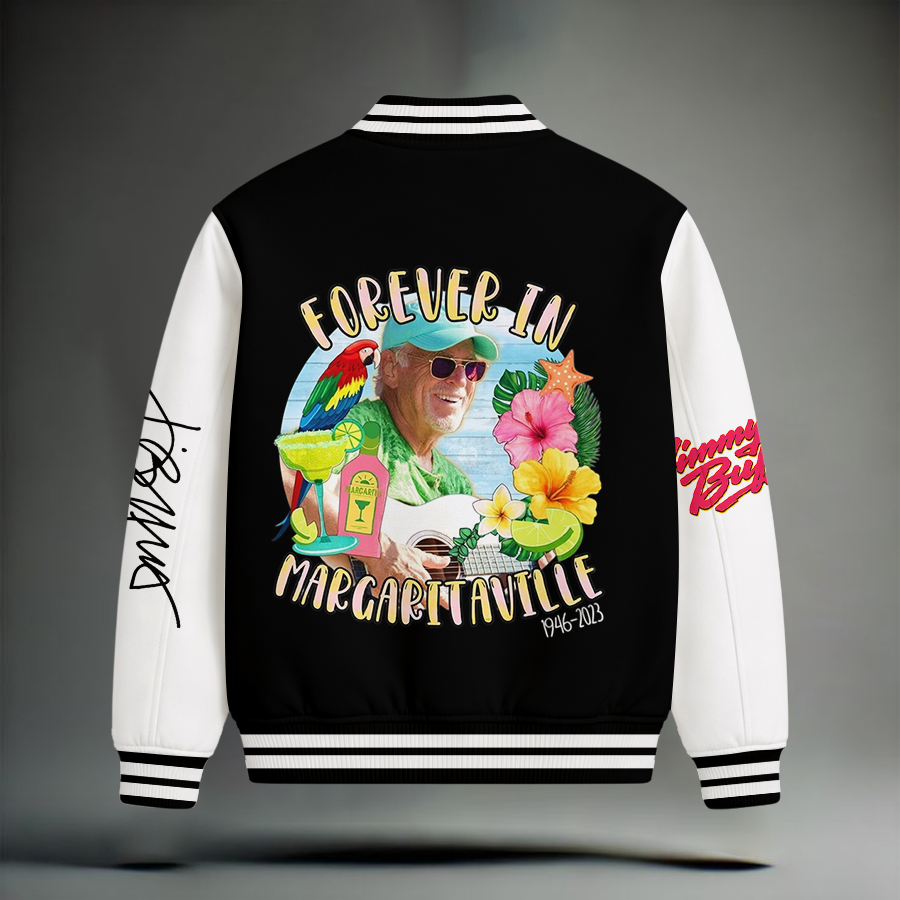 LIMITED EDITION - NEW CUSTOMIZED JIMMY BUFFETT SATIN VARSITY & BASEBALL JACKET