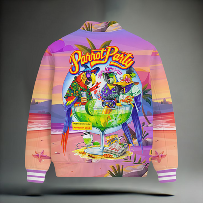 LIMITED EDITION - NEW CUSTOMIZED JIMMY BUFFETT SATIN VARSITY & BASEBALL JACKET