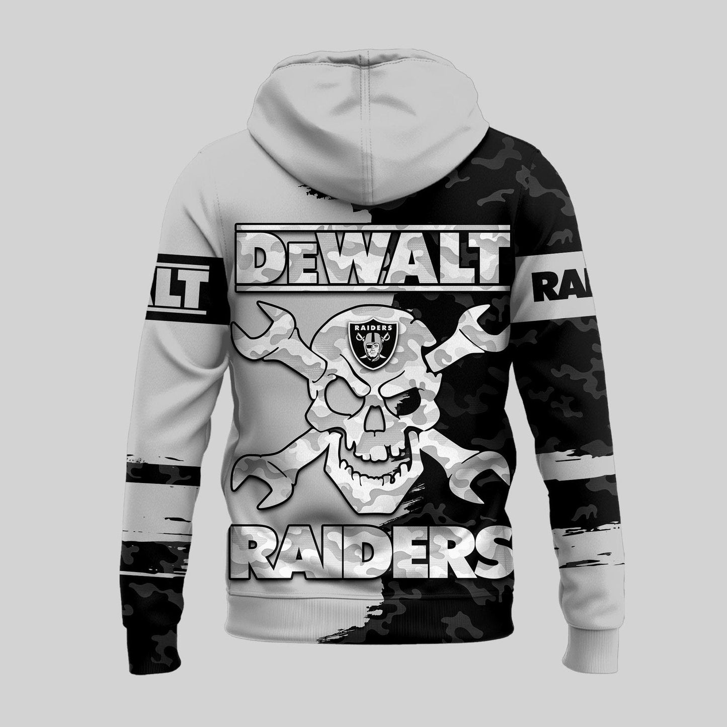 LIMITED EDITION - NEW CUSTOMIZED NFL07 LVR LAS VEGAS RAIDERS DEWALT UNISEX T-SHIRT, POLO, HOODIE & JACKETS