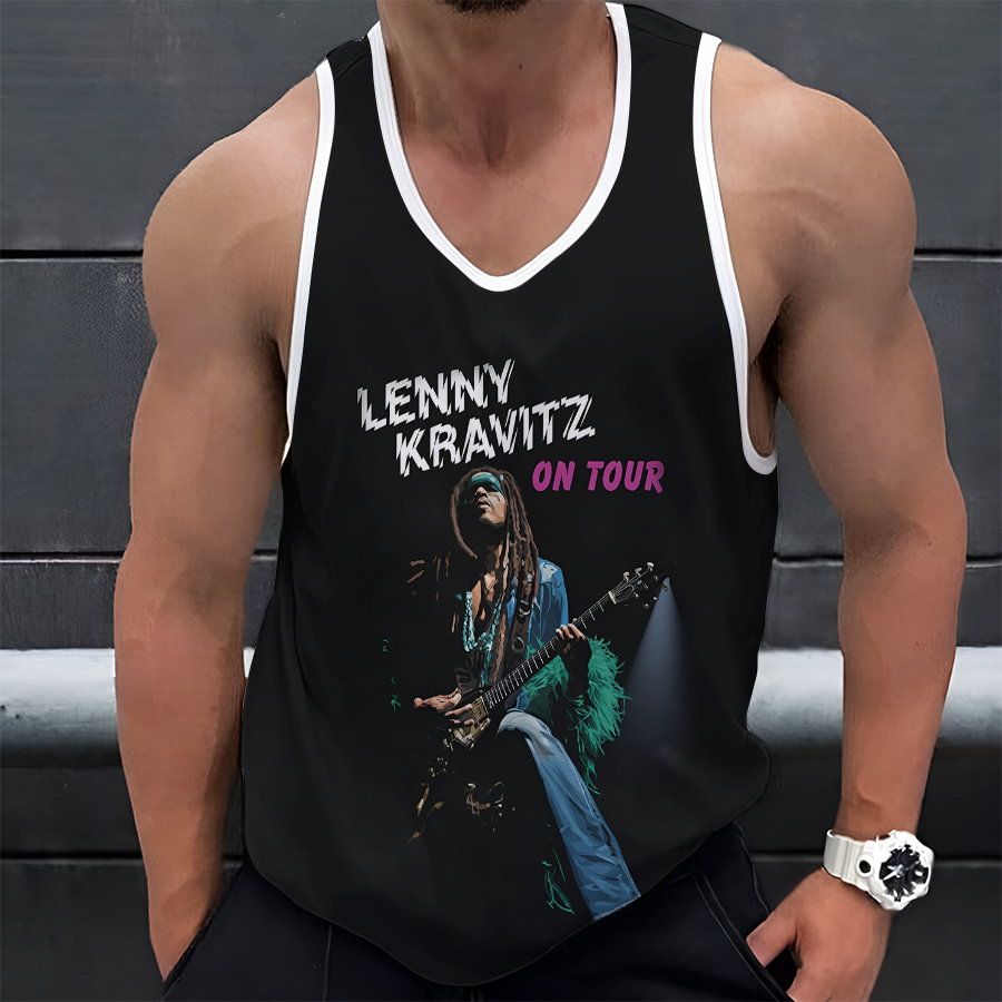LIMITED EDITION - NEW CUSTOMIZED LENNY KRAVITZ UNISEX TANK TOP
