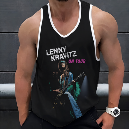 LIMITED EDITION - NEW CUSTOMIZED LENNY KRAVITZ UNISEX TANK TOP