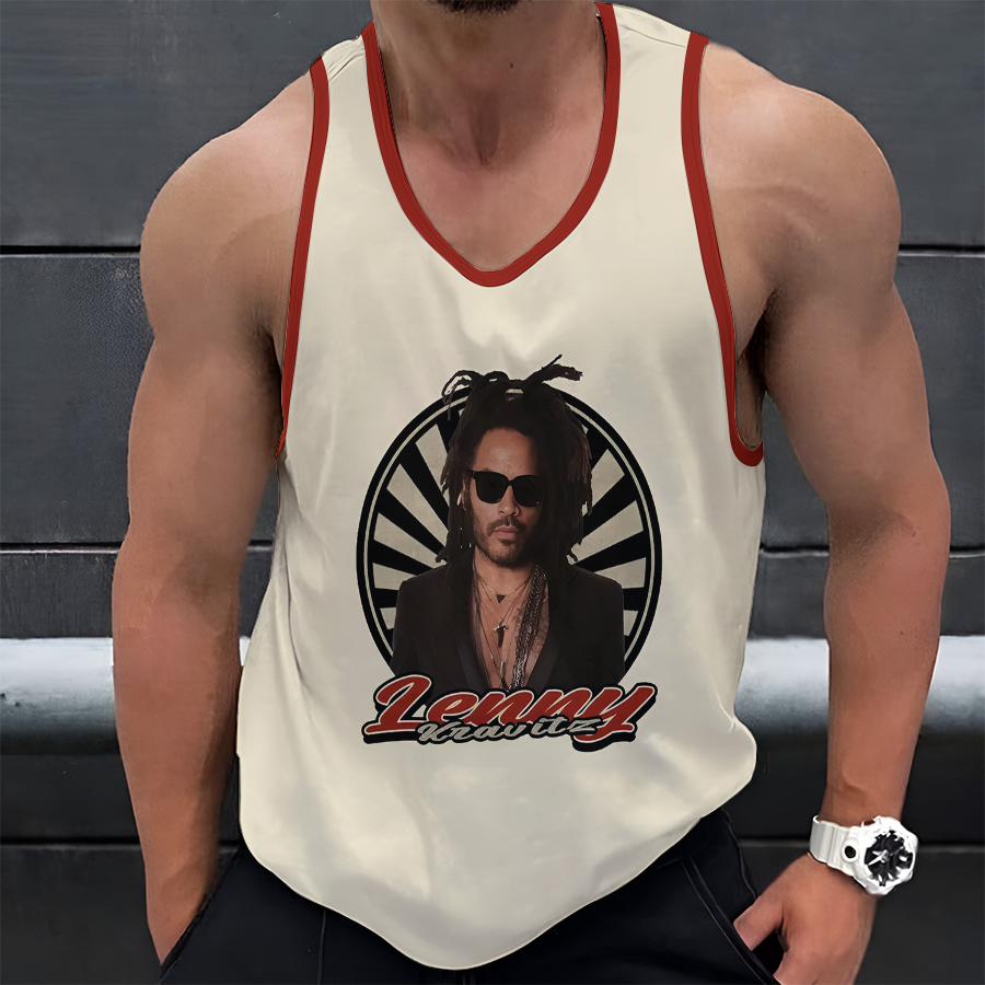 LIMITED EDITION - NEW CUSTOMIZED LENNY KRAVITZ UNISEX TANK TOP