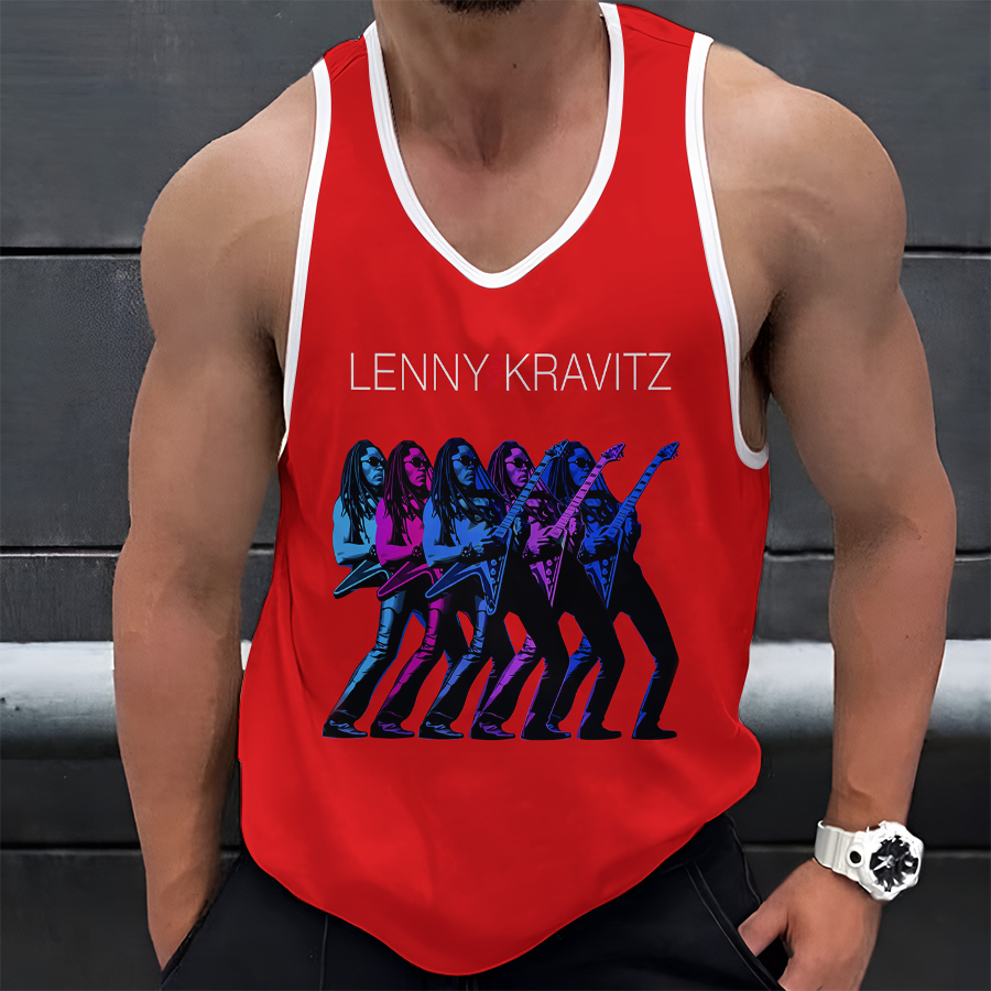 LIMITED EDITION - NEW CUSTOMIZED LENNY KRAVITZ UNISEX TANK TOP