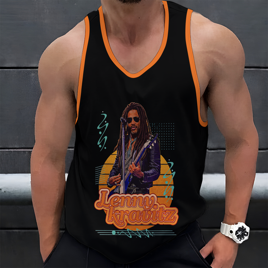 LIMITED EDITION - NEW CUSTOMIZED LENNY KRAVITZ UNISEX TANK TOP