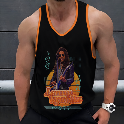 LIMITED EDITION - NEW CUSTOMIZED LENNY KRAVITZ UNISEX TANK TOP