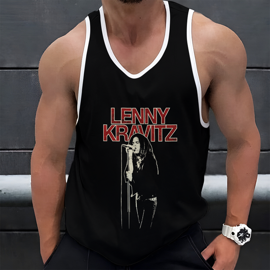 LIMITED EDITION - NEW CUSTOMIZED LENNY KRAVITZ UNISEX TANK TOP