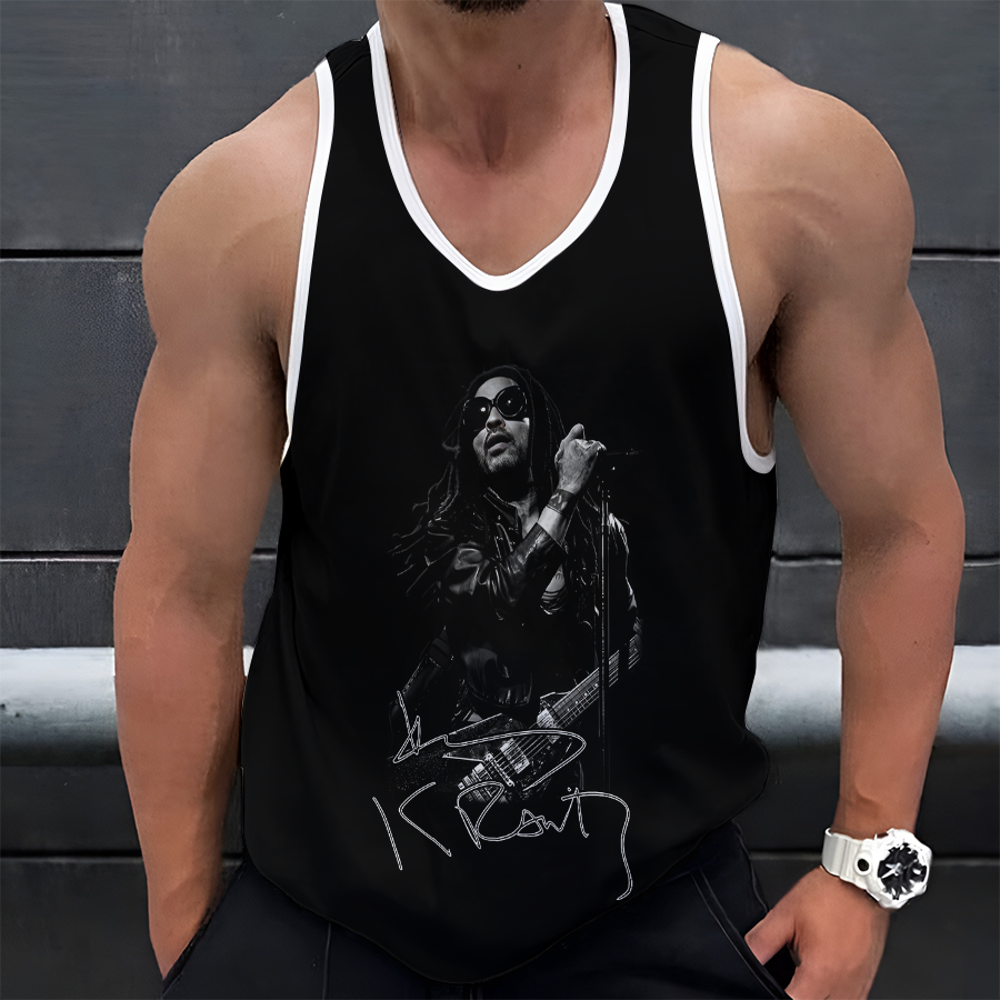 LIMITED EDITION - NEW CUSTOMIZED LENNY KRAVITZ UNISEX TANK TOP
