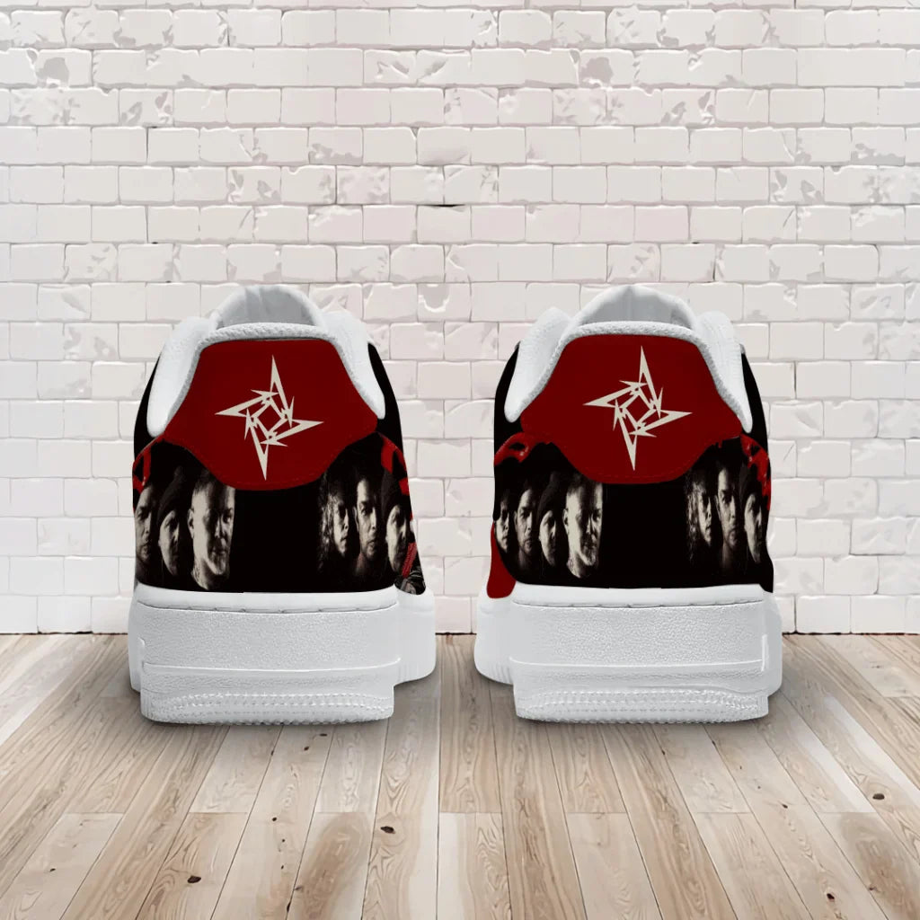 LIMITED EDITION - NEW CUSTOMIZED METALLICA AF1 SHOES