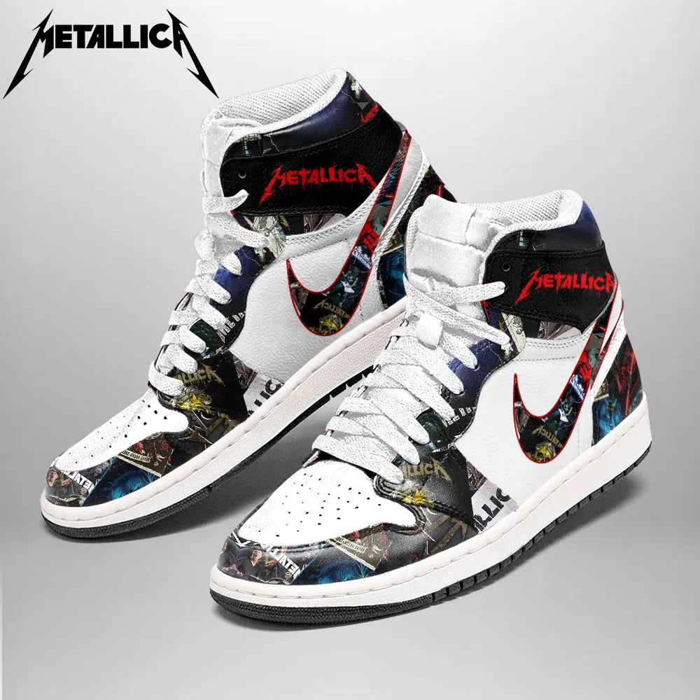 LIMITED EDITION - NEW CUSTOMIZED METALLICA AIR JORDAN SHOES