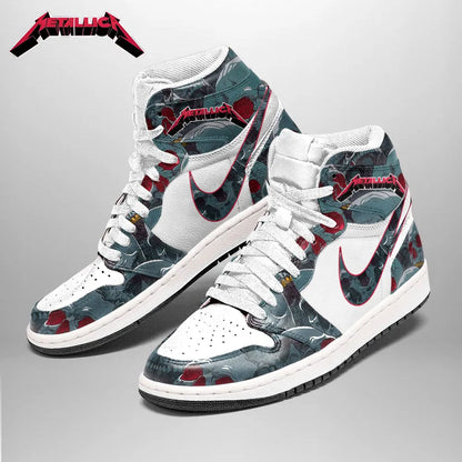 LIMITED EDITION - NEW CUSTOMIZED METALLICA AIR JORDAN SHOES