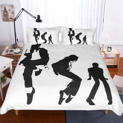 LIMITED EDITION - NEW CUSTOMIZED MICHAEL JACKSON 3-PIECE DUVET BEDDING SET