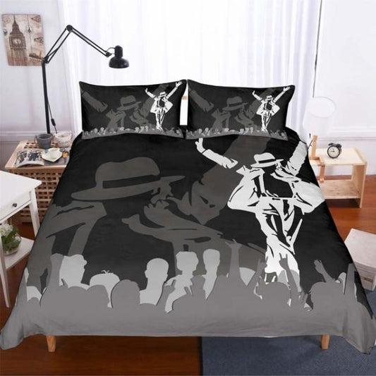 LIMITED EDITION - NEW CUSTOMIZED MICHAEL JACKSON 3-PIECE DUVET BEDDING SET