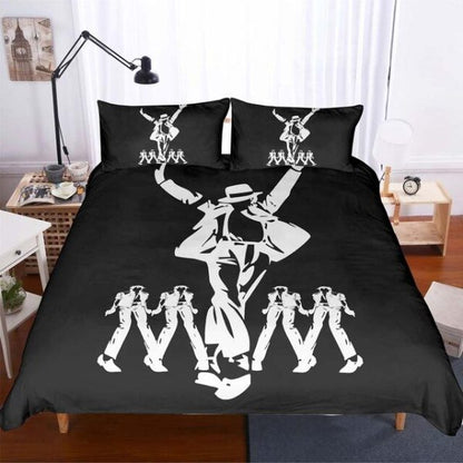 LIMITED EDITION - NEW CUSTOMIZED MICHAEL JACKSON 3-PIECE DUVET BEDDING SET