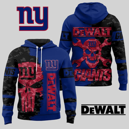 LIMITED EDITION - NEW CUSTOMIZED NFL32 NYG NEW YORK GIANTS DEWALT UNISEX T-SHIRT, POLO, HOODIE & JACKETS