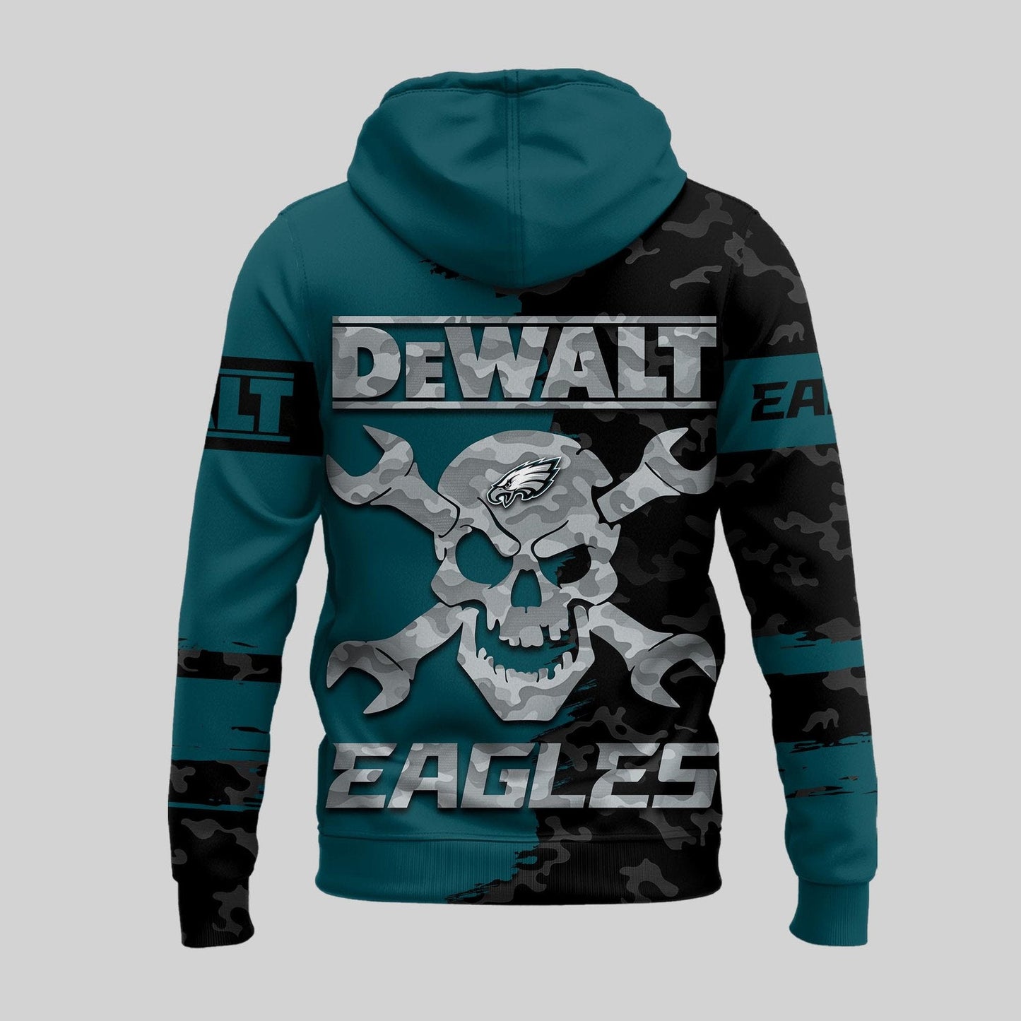 LIMITED EDITION - NEW CUSTOMIZED NFL02 PPE PHILADELPHIA EAGLES DEWALT UNISEX T-SHIRT, POLO, HOODIE & JACKETS