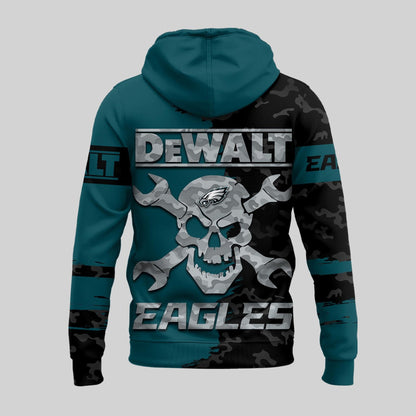 LIMITED EDITION - NEW CUSTOMIZED NFL02 PPE PHILADELPHIA EAGLES DEWALT UNISEX T-SHIRT, POLO, HOODIE & JACKETS