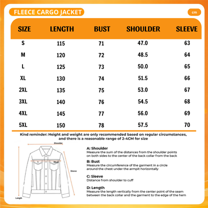 LIMITED EDITION - NEW CUSTOMIZED WETL FLEECE CARGO JACKET
