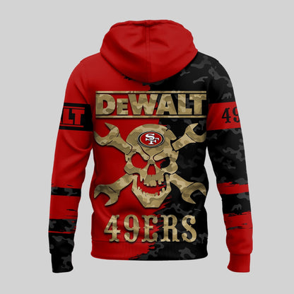 LIMITED EDITION - NEW CUSTOMIZED NFL11 SF49 SAN FRANCISCO 49ERS DEWALT UNISEX T-SHIRT, POLO, HOODIE & JACKETS