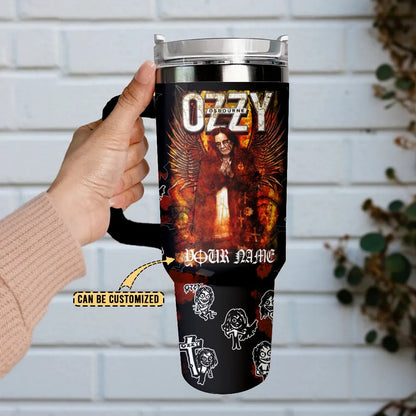LIMITED EDITION - NEW CUSTOMIZED BLACK SABBATH  X OZZY OSBOURNE 40 OZ TUMBLER