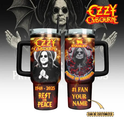 LIMITED EDITION - NEW CUSTOMIZED BLACK SABBATH  X OZZY OSBOURNE 40 OZ TUMBLER