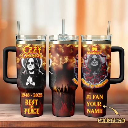 LIMITED EDITION - NEW CUSTOMIZED BLACK SABBATH  X OZZY OSBOURNE 40 OZ TUMBLER