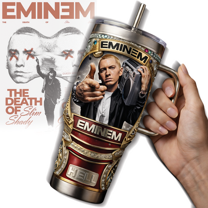 LIMITED EDITION - NEW CUSTOMIZED EMINEM 40 Oz TUMBLER