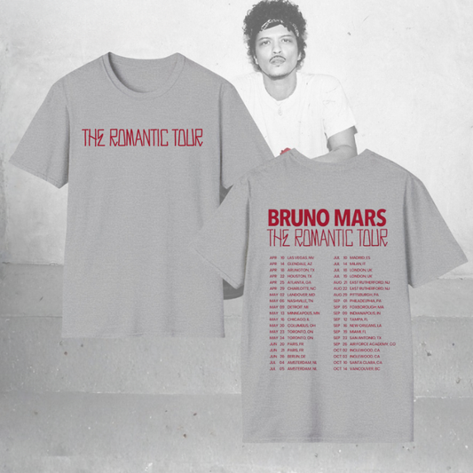 LIMITED EDITION - NEW CUSTOMIZED BRUNO MARS T-SHIRT | MULTIPLE COLORS AVAILABLE