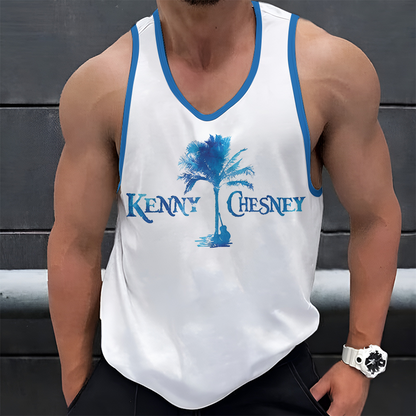 LIMITED EDITION - NEW CUSTOMIZED KENNY CHESNEY UNISEX TANK TOP