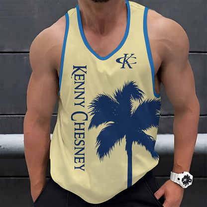 LIMITED EDITION - NEW CUSTOMIZED KENNY CHESNEY UNISEX TANK TOP