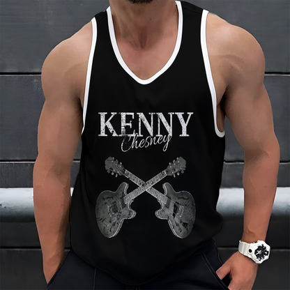 LIMITED EDITION - NEW CUSTOMIZED KENNY CHESNEY UNISEX TANK TOP