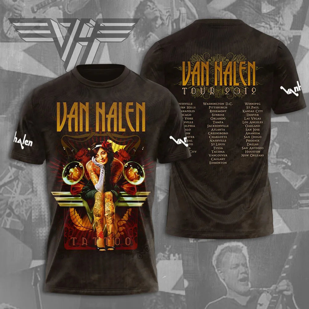 LIMITED EDITION - NEW CUSTOMIZED VAN HALEN T-SHIRT, HOODIE, ZIP HOODIE