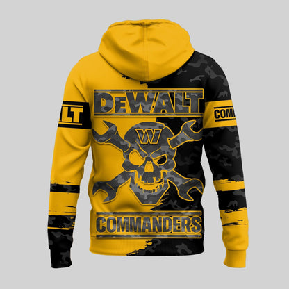 LIMITED EDITION - NEW CUSTOMIZED NFL12 WTC WASHINGTON COMMANDERS DEWALT UNISEX T-SHIRT, POLO, HOODIE & JACKETS