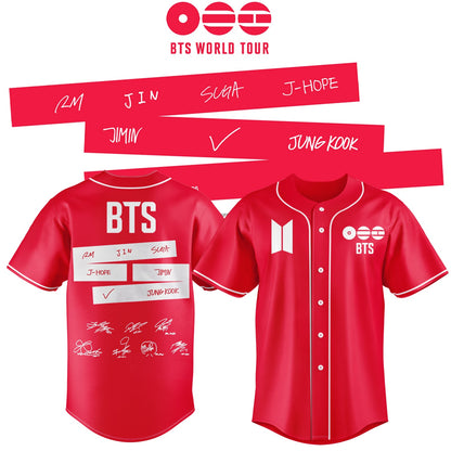 LIMITED EDITION - BTS COMEBACK WORLD TOUR BASEBALL JERSEY